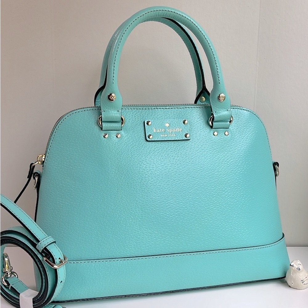 Kate Spade ♠️ Genuine Leather Satchel Crossbody - Picture 4 of 17